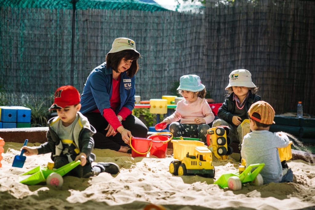 Children playing in a sandpit