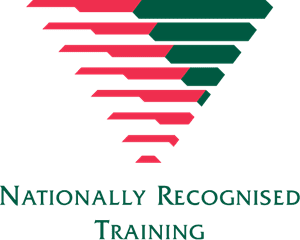 Logo. Text reads Nationally recognised Training in green.